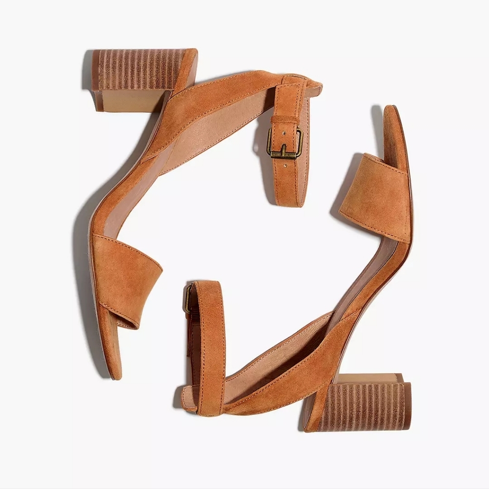 Madewell The Claudia Sandle in Suede